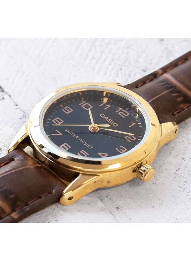 CASIO - Women's Dress Analog Watch LTP-V001GL-1B - 25 mm - Brown - Image 1