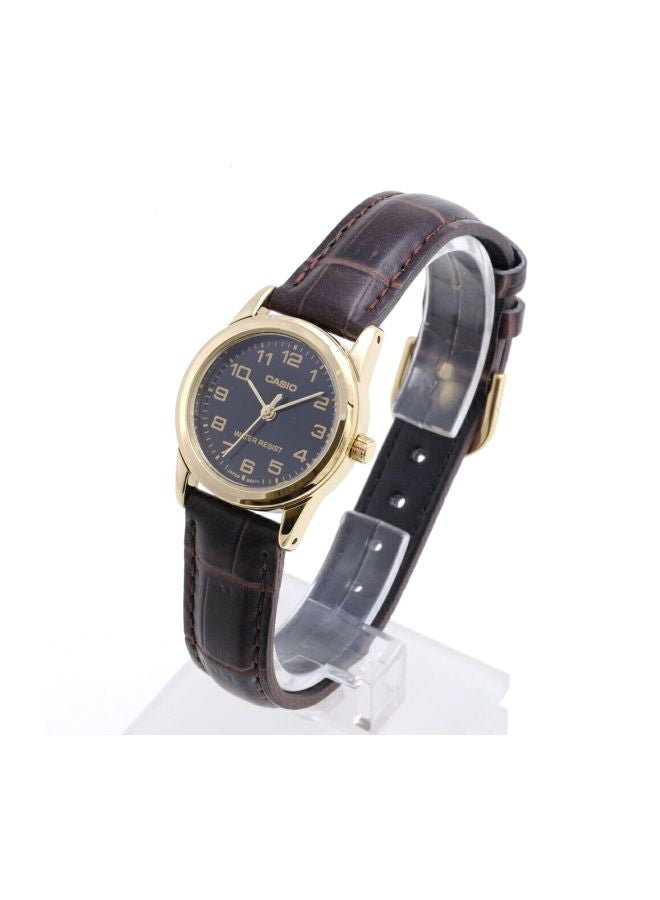 CASIO - Women's Dress Analog Watch LTP-V001GL-1B - 25 mm - Brown - Image 1