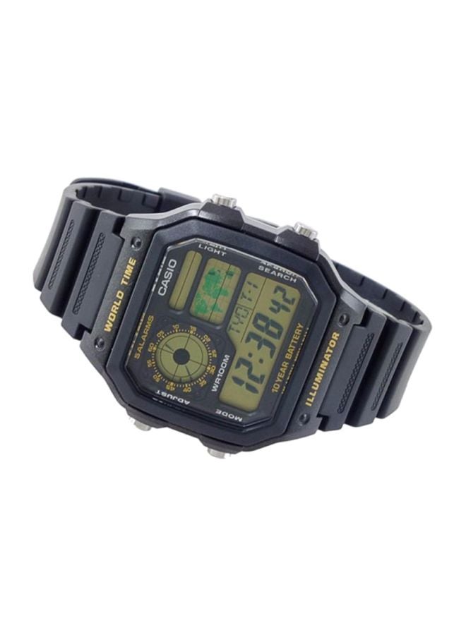 CASIO - Men's Water Resistant Digital Watch AE-1200WH-1B - 45 mm - Black - Image 1