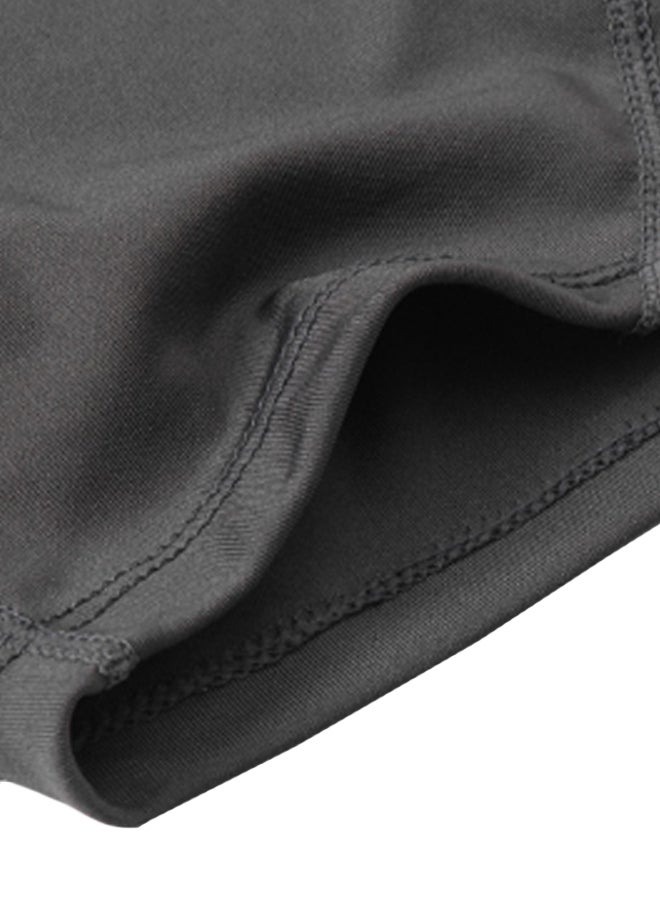 Generic - High Waist Workout Running Shorts Grey - Image 1