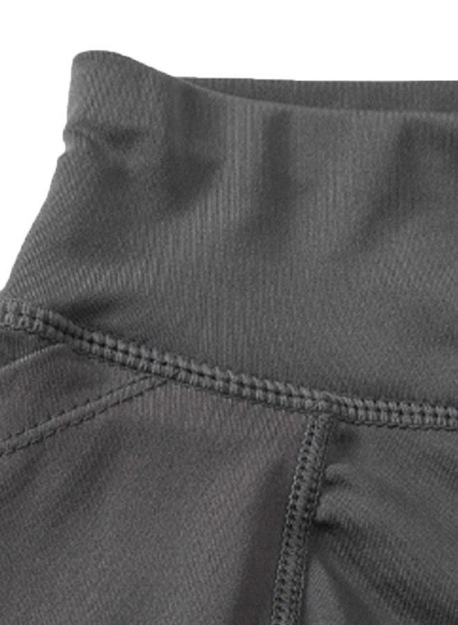 Generic - High Waist Workout Running Shorts Grey - Image 1