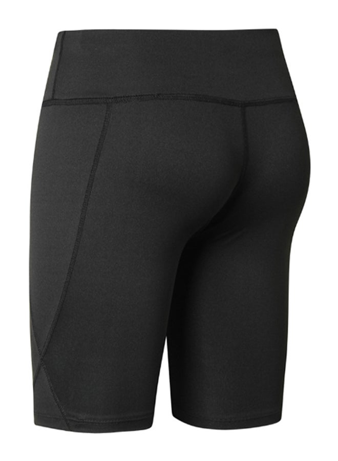 Generic - High Waist Workout Running Shorts Black - Image 1