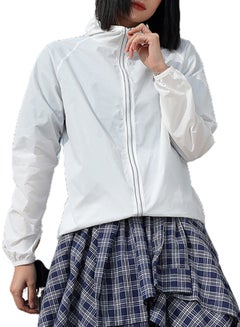 Generic 2 Pack UV Sunshine Quick Dry Couple Hooded Jackets White  - Image 4
