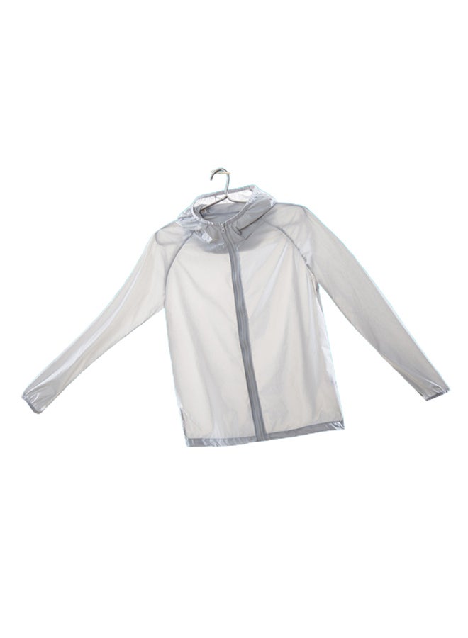 2 Pack UV Sunshine Quick Dry Couple Hooded Jackets White  - Image 5