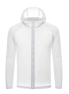 Generic 2 Pack UV Sunshine Quick Dry Couple Hooded Jackets White  - Image 3