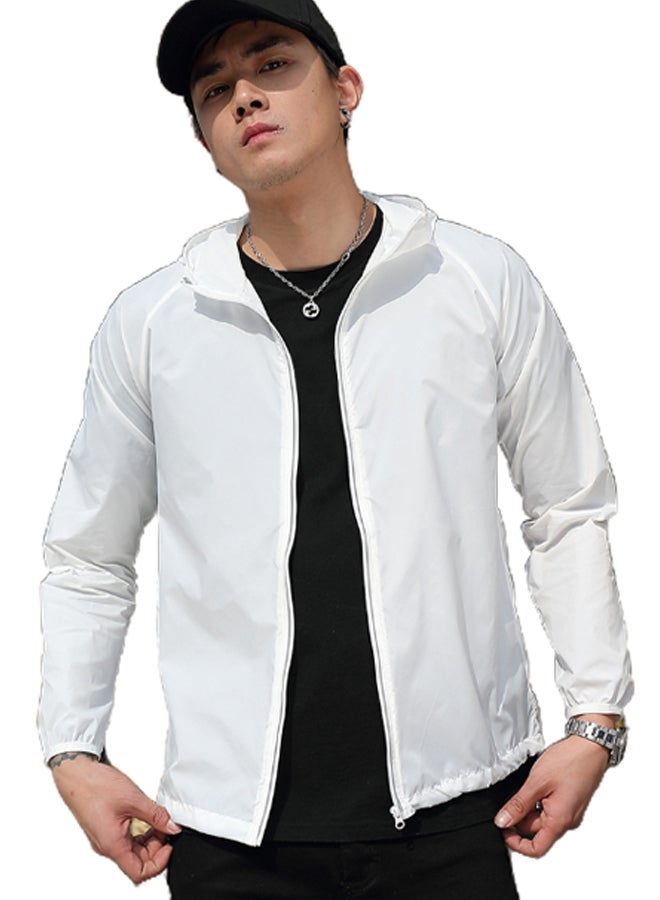 Generic - 2 Pack UV Sunshine Quick Dry Couple Hooded Jackets White - Image 1