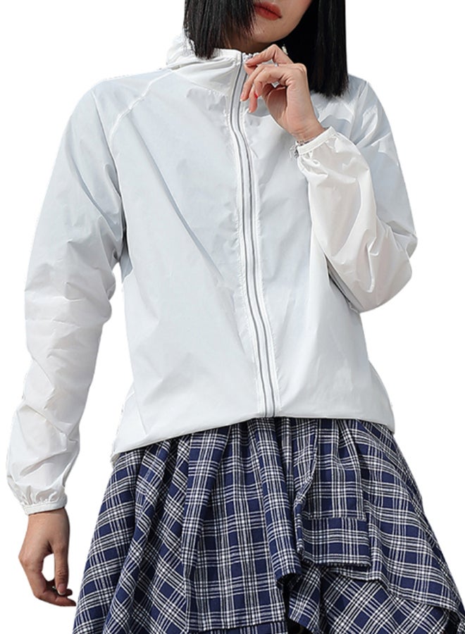 Generic - 2 Pack UV Sunshine Quick Dry Couple Hooded Jackets White - Image 1