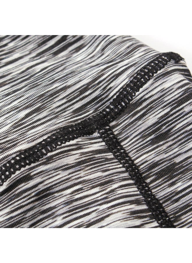 Comfortable High Waist Yoga Shorts Grey  - Image 3