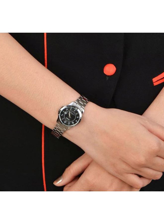 CASIO - Stainless Steel Analog Couple Watch Set MTP-V004D-1B + LTP-V004D-1B - Image 1