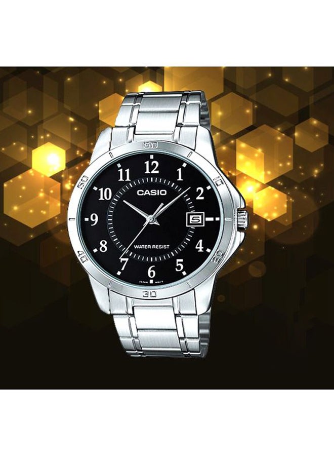 CASIO - Stainless Steel Analog Couple Watch Set MTP-V004D-1B + LTP-V004D-1B - Image 1