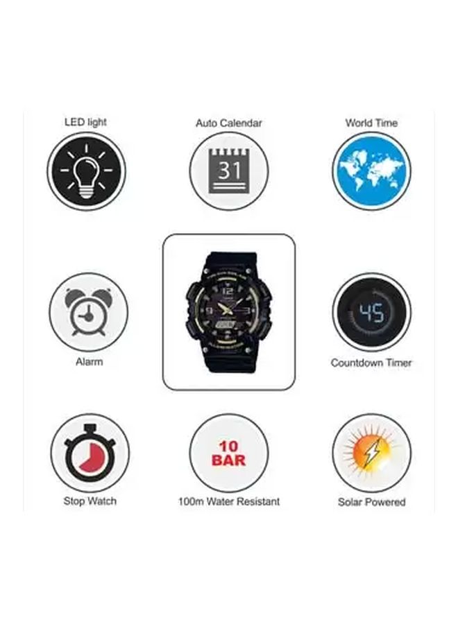 CASIO - Men's Quartz Analog & Digital Watch AQ-S810W-1A3VDF - 52 mm - Black - Image 1