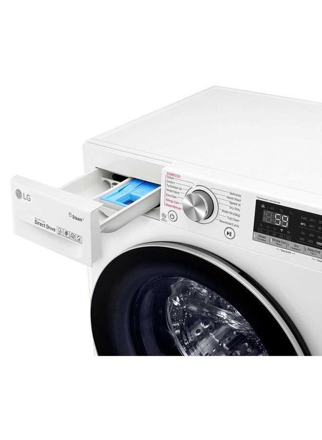LG - Front Load Washing Machine With Dryer 10.5kg WSV1107WHT White/Black - Image 1