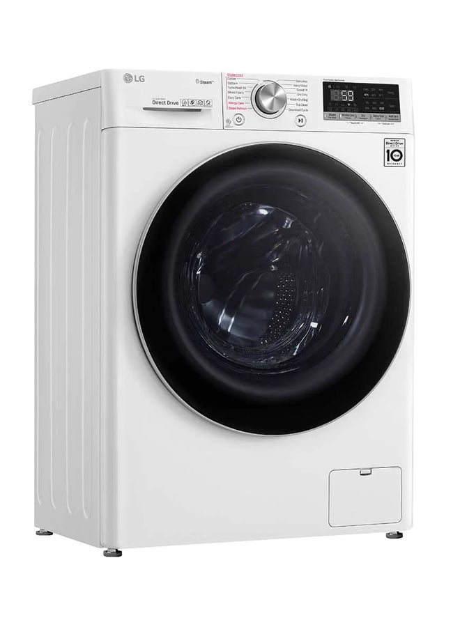 LG - Front Load Washing Machine With Dryer 10.5kg WSV1107WHT White/Black - Image 1