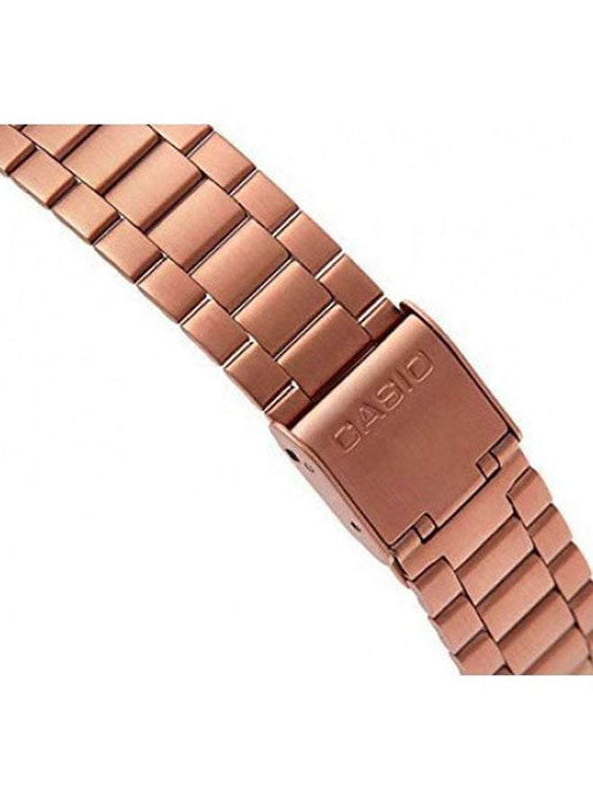 CASIO - Women's Vintage Collection Youth Water Resistant Digital Watch B640WC-5ADF - 35 mm - Rose Gold - Image 1