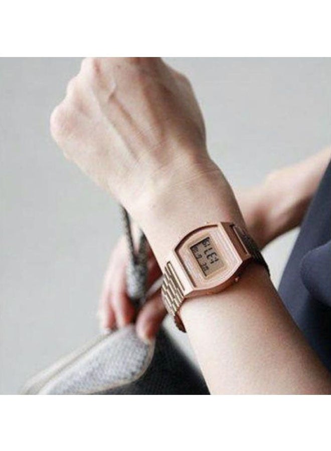 CASIO - Women's Vintage Collection Youth Water Resistant Digital Watch B640WC-5ADF - 35 mm - Rose Gold - Image 1