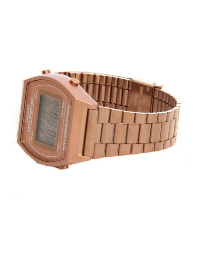 CASIO - Women's Vintage Collection Youth Water Resistant Digital Watch B640WC-5ADF - 35 mm - Rose Gold - Image 1