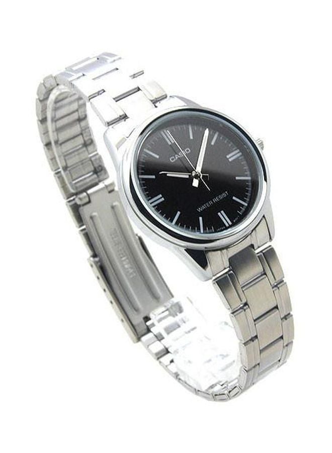 CASIO - Women's Water Resistant Stainless Steel Analog Wrist Watch LTP-V005D-1AUDF - 28 mm - Silver - Image 1