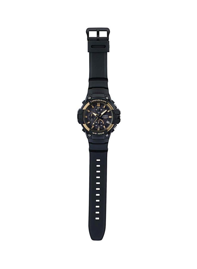CASIO - Men's Youth Chronograph Watch MCW-110H-9AVDF - 54 mm - Black - Image 1