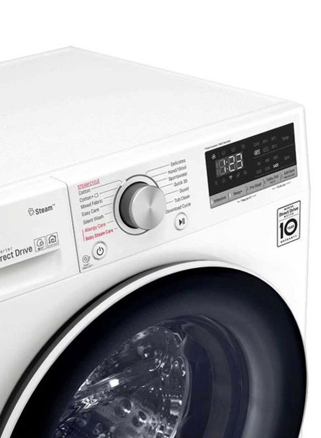 LG - Front Load Washing Machine 9 Kg 2100 W WFV0914WH White - Image 1