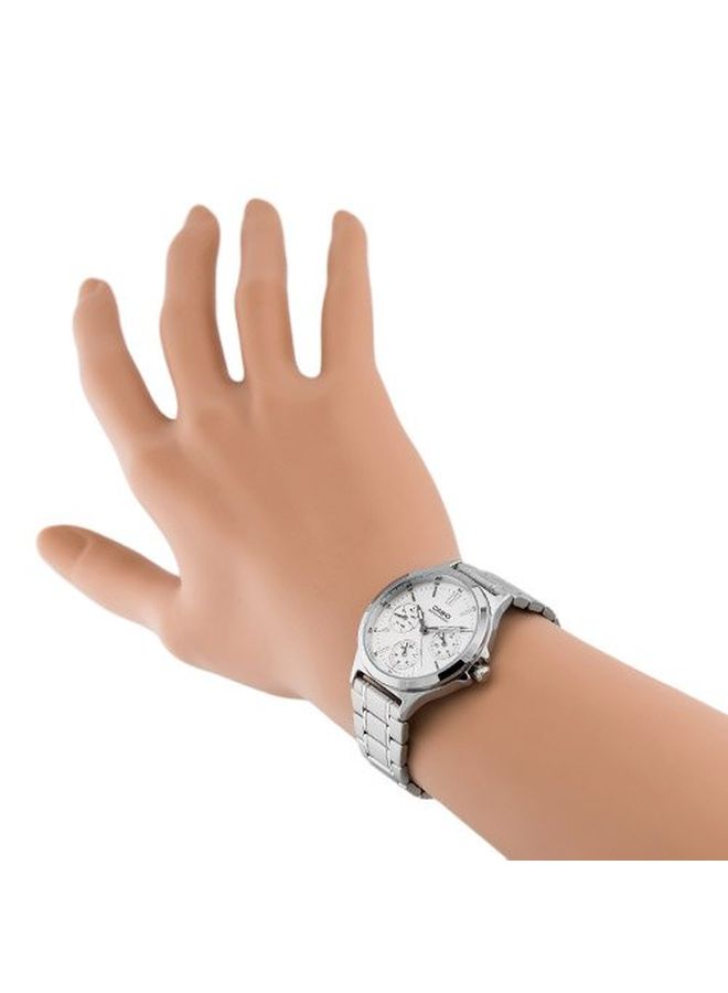 CASIO Women's Stainless Steel Analog Wrist Watch LTP-V300D-7A - 33 mm - Silver - Image 5
