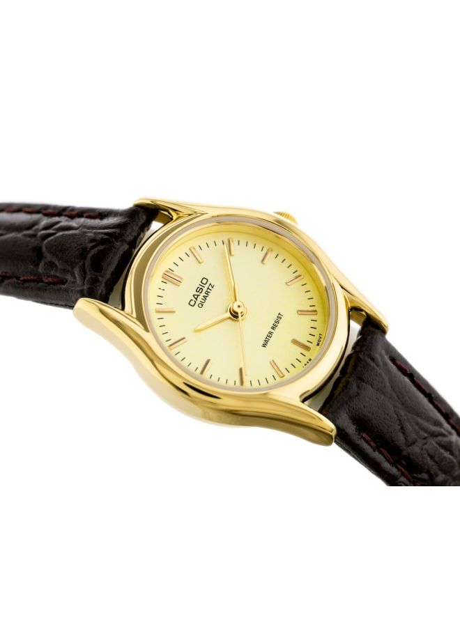 CASIO Women's Water Resistant Analog Watch Ltp-1094Q-9ARDF - 29 mm - Brown - Image 5