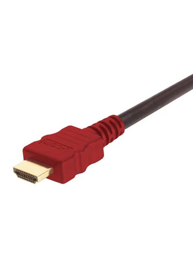 أل-كوم كابل HDMI ذكر عالي السرعة أحمر وأسود - Image 1