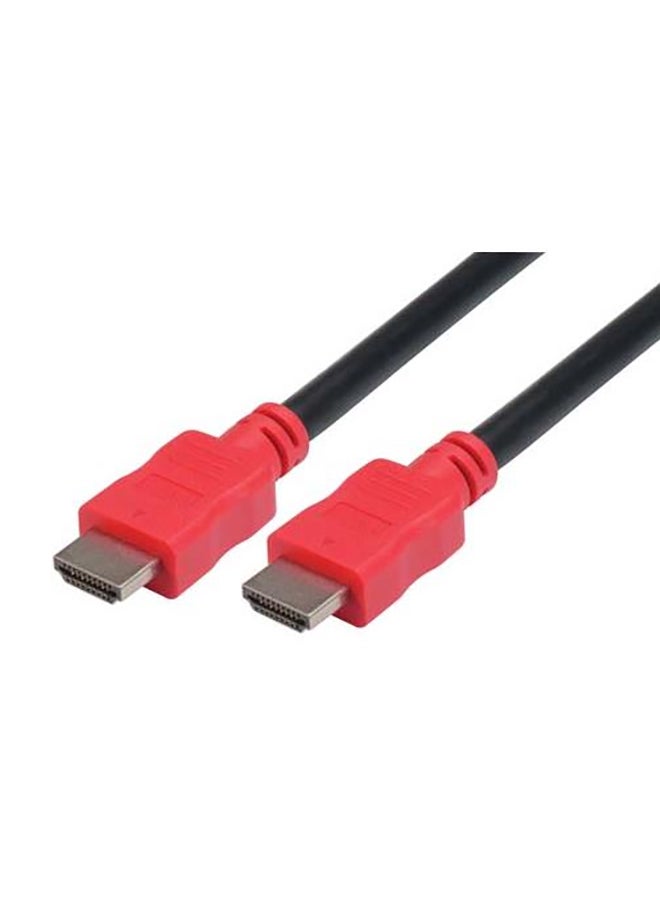 أل-كوم كابل HDMI ذكر عالي السرعة أحمر وأسود - Image 2