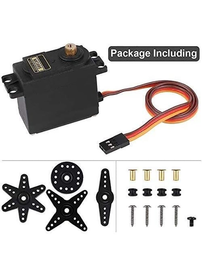 4-Piece Digital High Speed Torque Servo Motor For Smart Car Multicolour