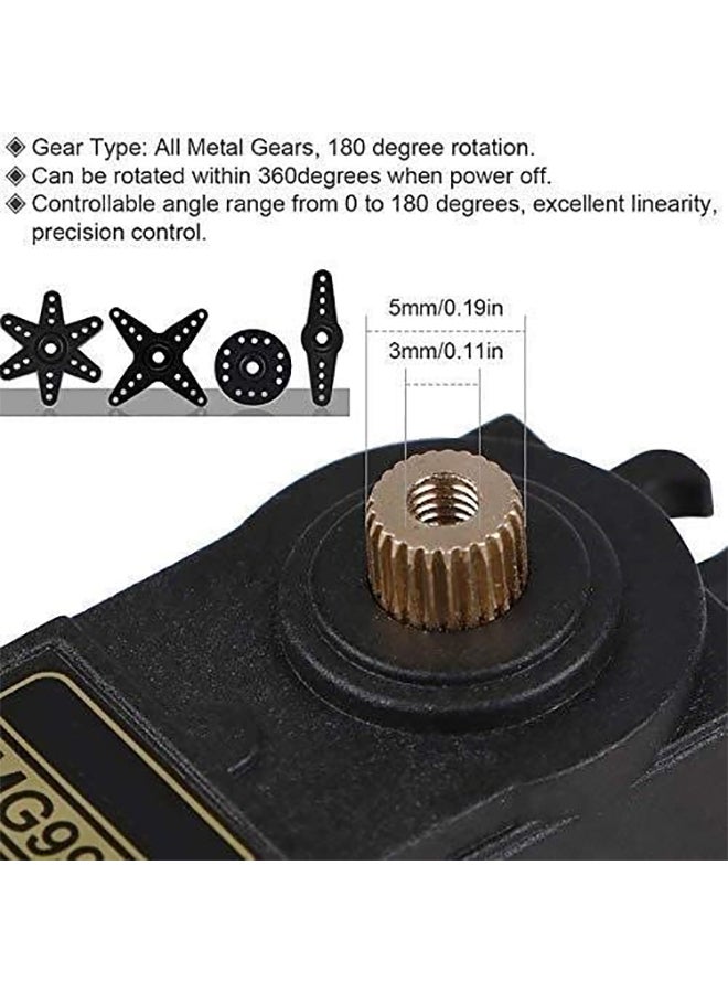 Generic 4-Piece Digital High Speed Torque Servo Motor For Smart Car Multicolour  - Image 2