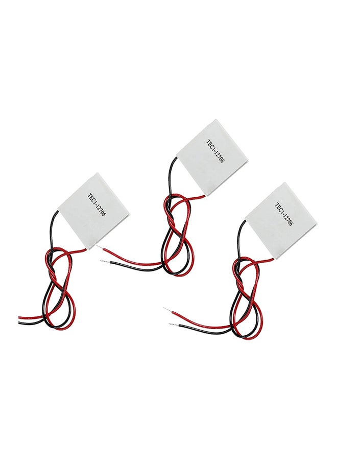 Generic 3-Piece Tec1-12706 Thermoelectric Cooler Peltier 12V White  - Image 1