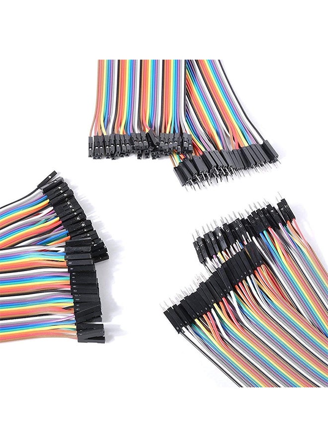 4-Piece Breadboards With 120 Jumper Wires Kit Multcolour - Image 2