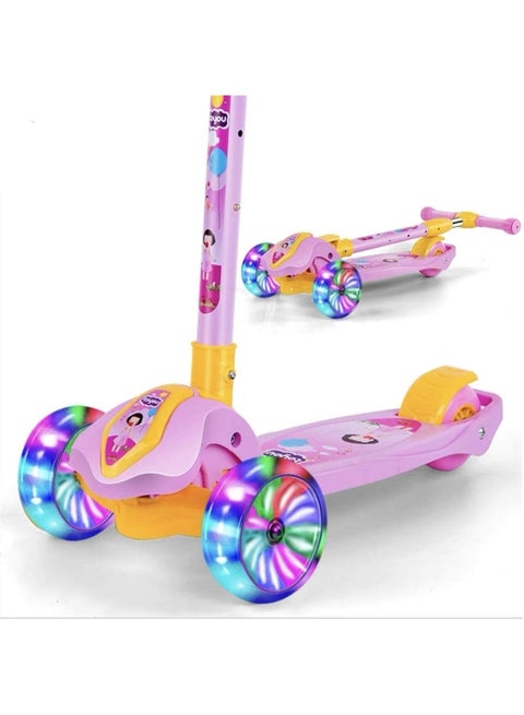 Foldable Flash LED Light Ride-On Scooter 61x31x78cm