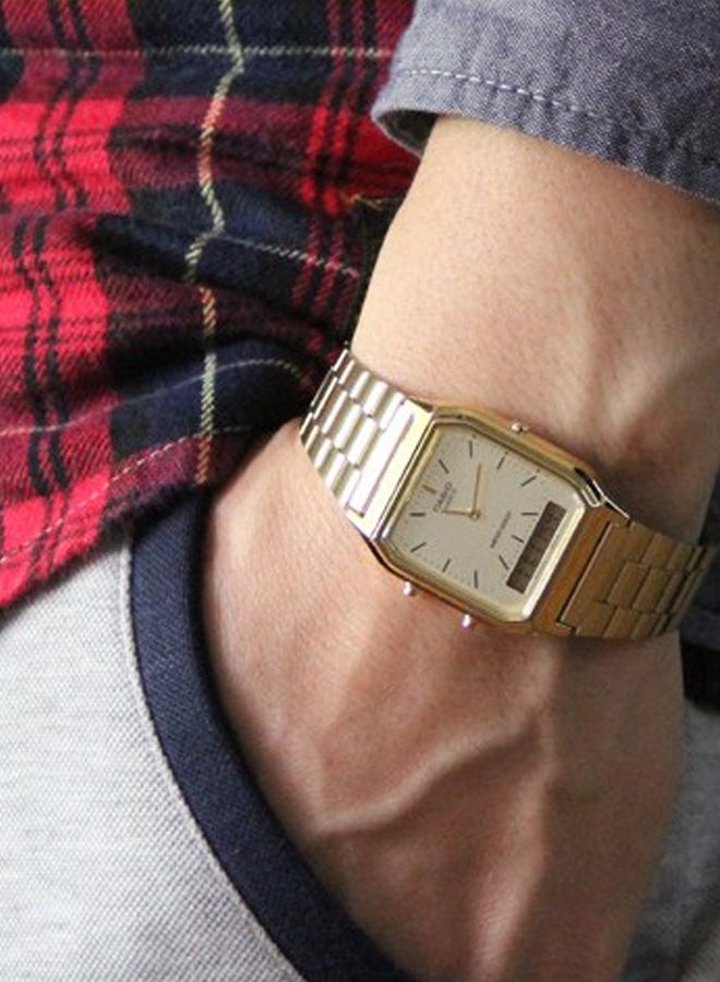 Men's Water Resistant Analog & Digital Watch AQ-230GA-9DHDF - 39 mm - Gold - v1618920237/N14601493A_4