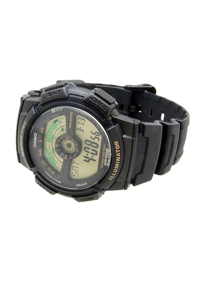 CASIO Men's Water Resistant Resin Digital Watch AE 1100W - 1B - Image 5
