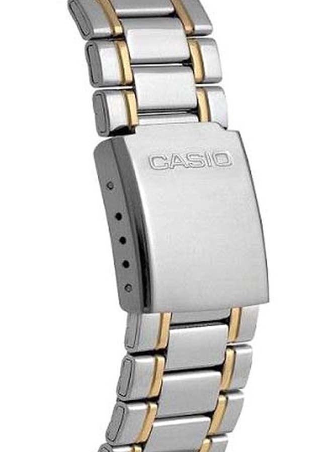 كاسيو ساعة يد بعقارب بسوار من الإستانلس ستيل طراز LTP-1275SG-7BDF - قياس 30 مم - فضي/ذهبي للنساء - Image 5