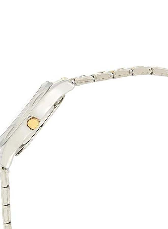 كاسيو ساعة يد بعقارب بسوار من الإستانلس ستيل طراز LTP-1275SG-7BDF - قياس 30 مم - فضي/ذهبي للنساء - Image 3