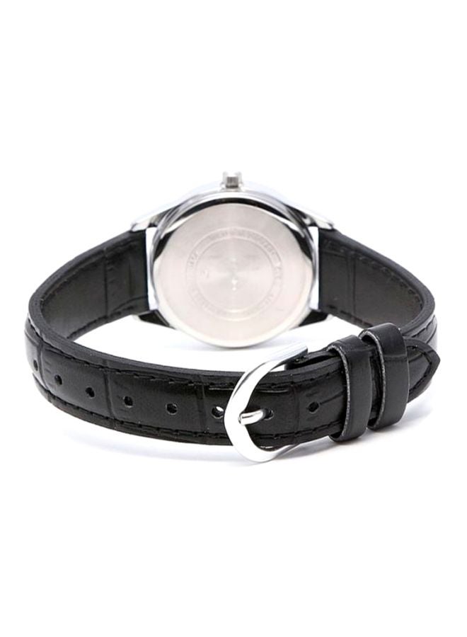 CASIO Women's Leather Analog Wrist Watch LTP-V005L-2BUDF - 34 mm - Black  - Image 2