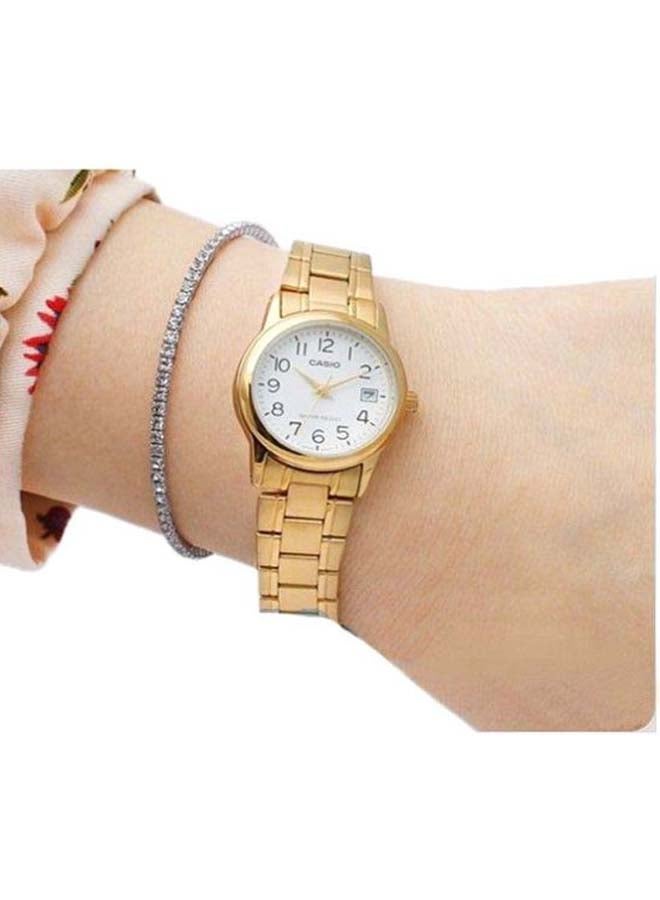 CASIO Women's Stainless Steel Analog Watch LTP-V002G-7 - Image 5