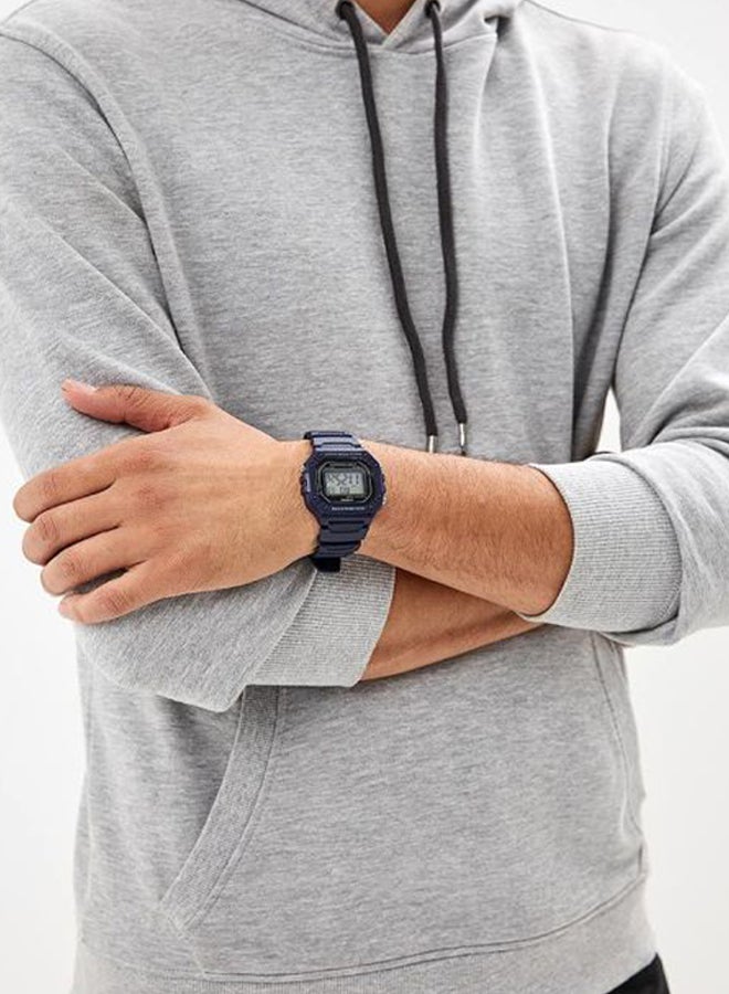 CASIO Men's Youth Digital Watch W-218H-2AVDF - 43 mm - Blue - Image 5