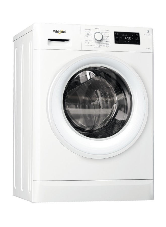 ويرلبول غسالة ومجفف بتحميل أمامي 1850 W FWDG86148W 50HZ أبيض/فضي - Image 1