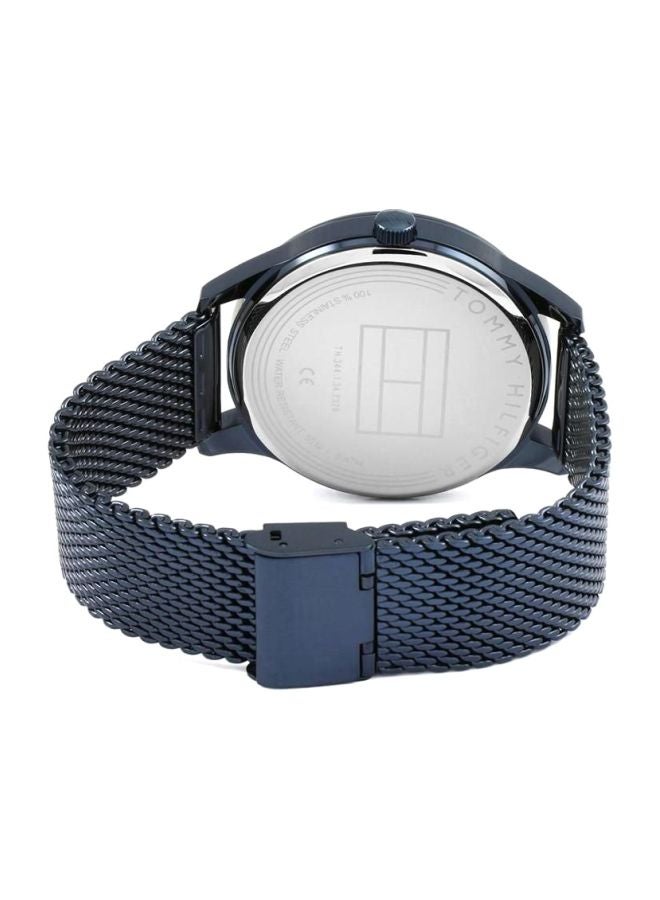 TOMMY HILFIGER Men's Evan Round Shape Stainless Steel Analog Wrist Watch 44 mm - Blue - 1710397 - Image 2