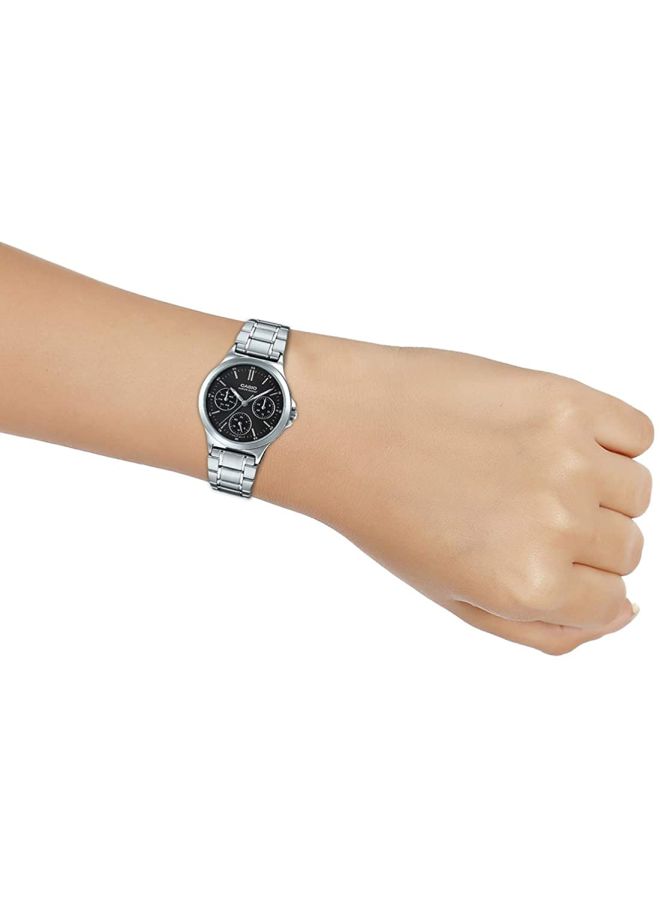 كاسيو ساعة يد رسمية بعقارب طراز LTP-V300D-1A - قياس 33 مم - لون فضي للنساء - Image 5