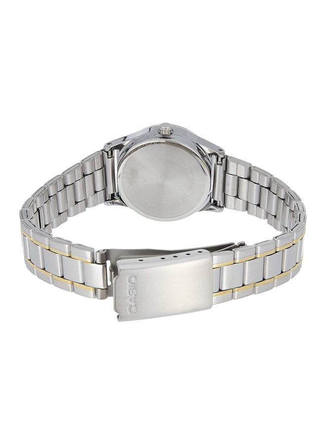CASIO Women's Stainless Steel Analog Wrist Watch LTP-V006SG-9BUDF - 25 mm - Silver/Gold  - Image 2