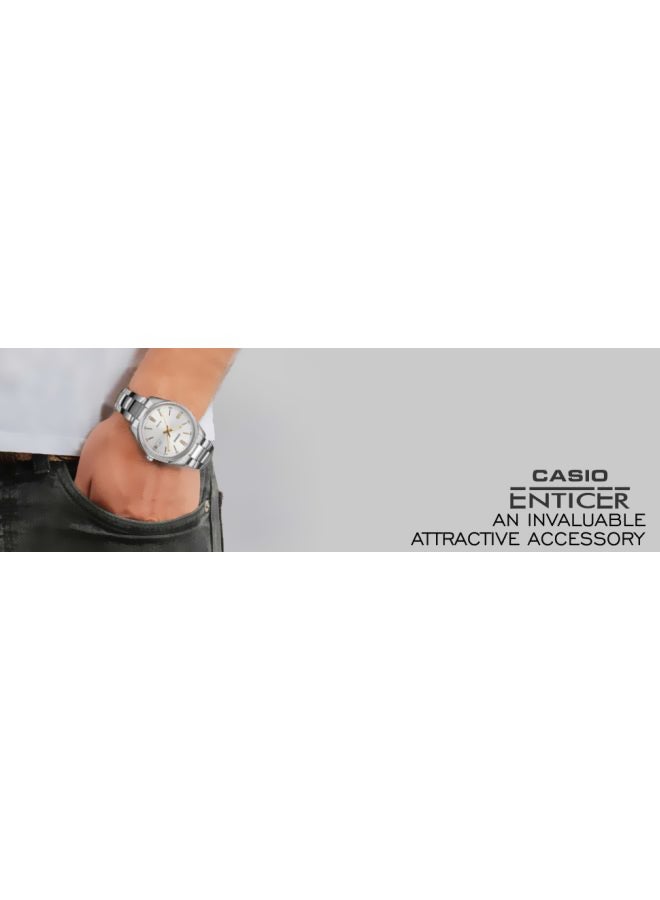 CASIO - Women's Enticer Water Resistant Digital Watch LTP-1302D-7A2VDF - 30 mm - Silver - Image 1