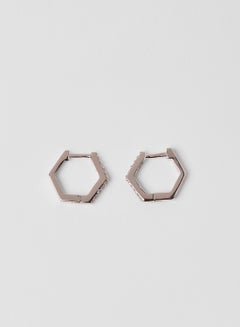 Embellished Hexagon Earrings