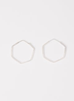 Hexagon Hoop Earrings