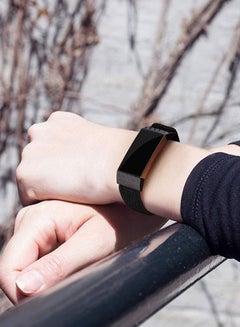 FITME Nylon Replacement Band For Fitbit Charge 3/4 7inch Black  - Image 5