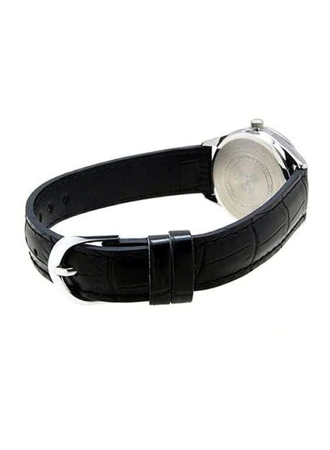 كاسيو ساعة يد كوارتز بعقارب وسوار من الجلد طراز LTP-V005L-1AUDF - 28 مم - أسود للرجال - Image 2