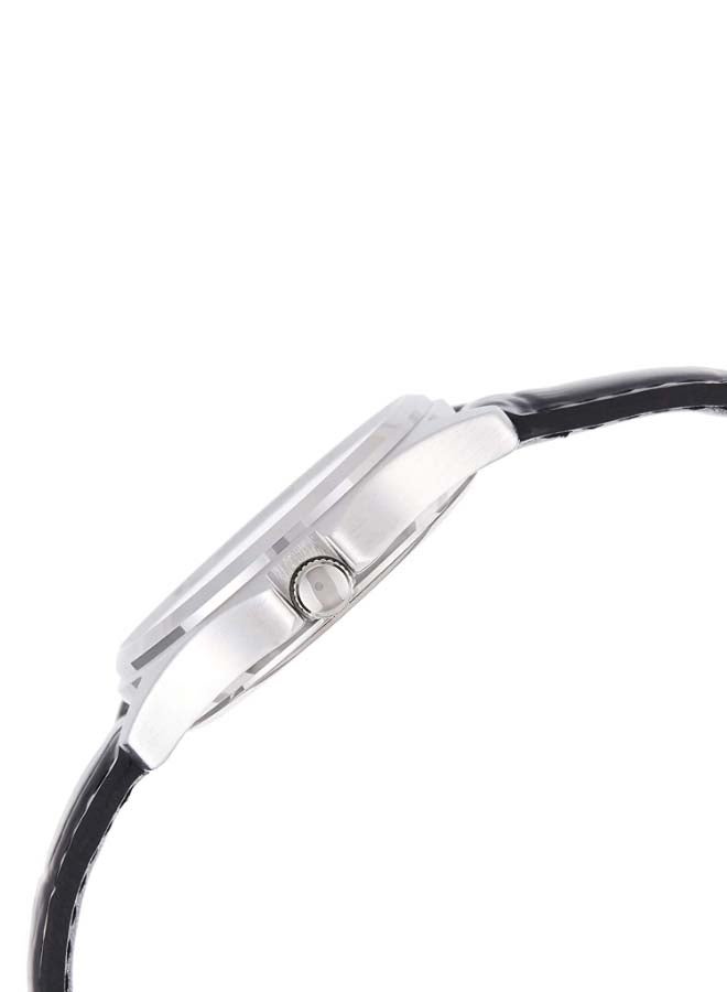 CASIO Men's Leather Analog Quartz Watch MTP-1183E-7B - 36 mm - Black - Image 5