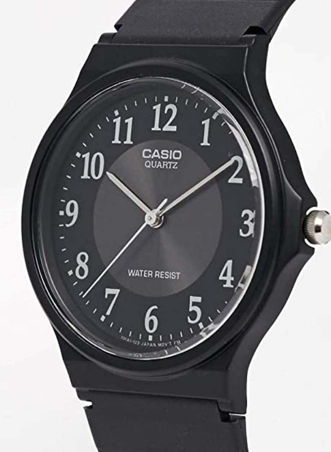 CASIO Men's Leather Analog Quartz Watch MQ-24-1B3LLEF - 34 mm - Black  - Image 5